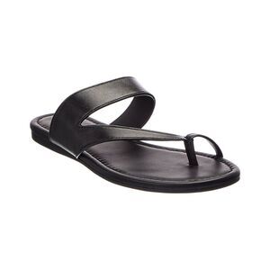 Stuart Weitzman Remy Leather Slide, Black